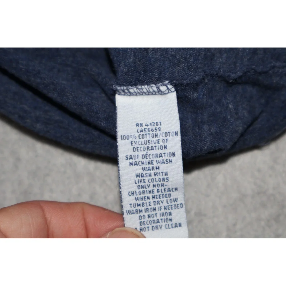 Polo Ralph Lauren T-Shirt Mens Large Short Length Blue Crew Cotton Heathered